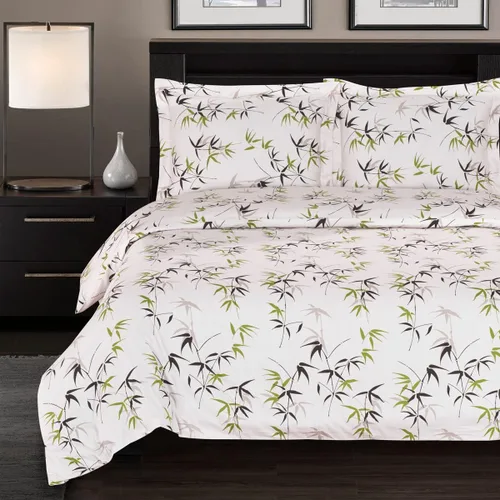 Miniatura 8 de Royal Hotel Meridian - Juego de funda de edredón y funda de almohada (3 piezas, 100% algodón, 300 hilos), Algodón, Full/ Queen Gris