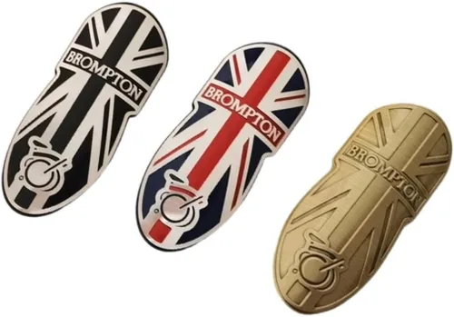 Miniatura 7 de Brom-ptons - Calcomanías de aluminio para cabeza de bicicleta, calcomanías para BMX, marco frontal de bicicleta, accesorios de ciclismo de vapor