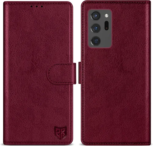 Miniatura 10 de ZZXX Funda tipo cartera para Samsung Galaxy Note 20 Ultra con bloqueo RFID, ranura para tarjetas, función atril, cierre magnético, funda protectora
