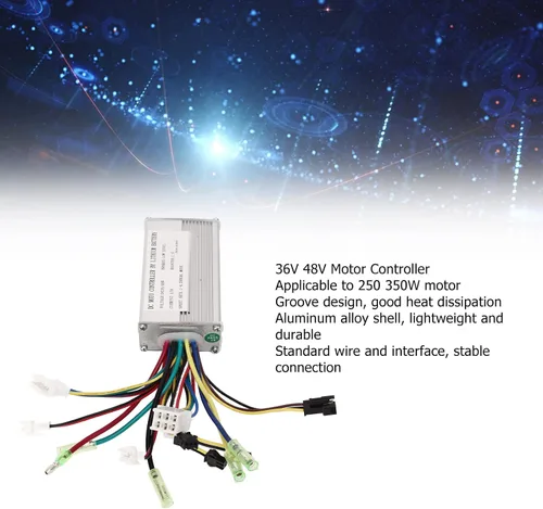 Miniatura 6 de Controlador de motor de CC con mazo de cables Controlador de motor Batería de litio para 36V 48V 17A eléctrico
