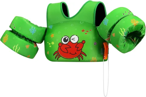 Miniatura 26 de HeySplash Swim Vest for Kids, Toddler Pool Floaties 10-20-30-50-66 Lbs, Baby Arm Floaties with Adjustable Strap, Swim Jacket Water Wing Arm Band