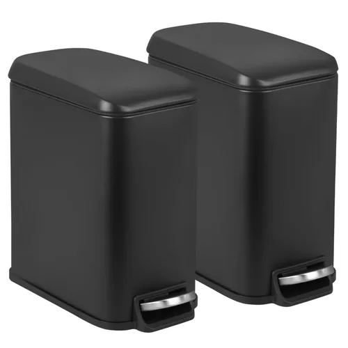 Miniatura 8 de Cubo de Basura con Pedal de Acero Inoxidable de 13 Galones Cubo de Basura de Metal con Tapa Cubos de Basura Grandes para Cocina, Baño, Baño, Oficina