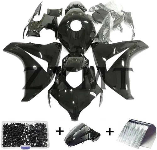 Miniatura 2 de Kit de carenado de motocicleta negro brillante carenados para Honda CBR 1000RR 2008 2009 2010 2011 (21 piezas)