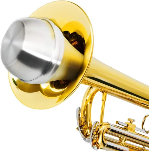 Miniatura 4 de Silenciador de trompeta Eastrock con tapón recto y ligero de corcho de goma para jazz, clásico, principiantes y estudiantes