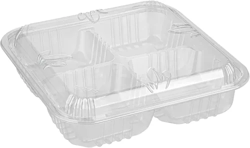 Miniatura 17 de Restaurantware Thermo Tek - Platos para servir de 7.5 x 2.4 pulgadas con tapas, 100 bandejas desechables para verduras, redondas para fiestas