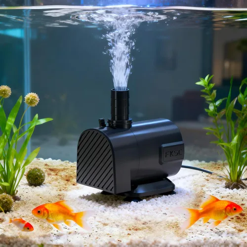 Miniatura 11 de Bomba de agua sumergible de 50 GPH - Bomba de fuente para acuario y pecera Mini, control de flujo ajustable, entrada lateral/inferior de doble Negro