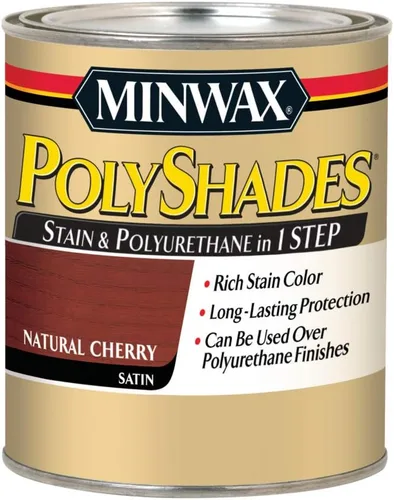 Miniatura 34 de Minwax PolyShades Tinte de Madera + Acabado de Poliuretano – Cuarto, Roble Misión, Brillo Mission Oak