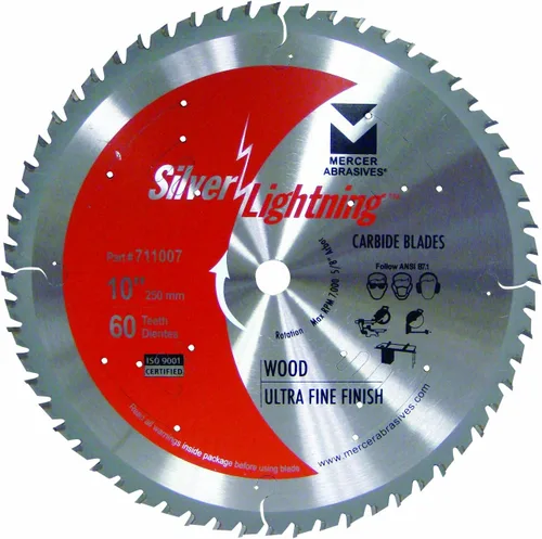 Miniatura 11 de Mercer Abrasives 715381 Cuchilla de corte de madera de carburo ATB de 16 dientes con diámetro de 5-3/8 pulgadas y eje de 5/8 pulgadas