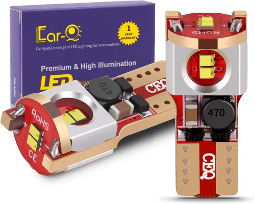 Placa de matrícula LED T10 168 194 161, marcador lateral, lámparas de etiqueta, mapa interior, bombillas de luces de guantera 105 906 compatibles