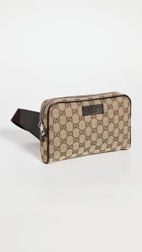 Miniatura 2 de Gucci Cinturón con cremallera preamado para mujer, lona Gg, Marrón