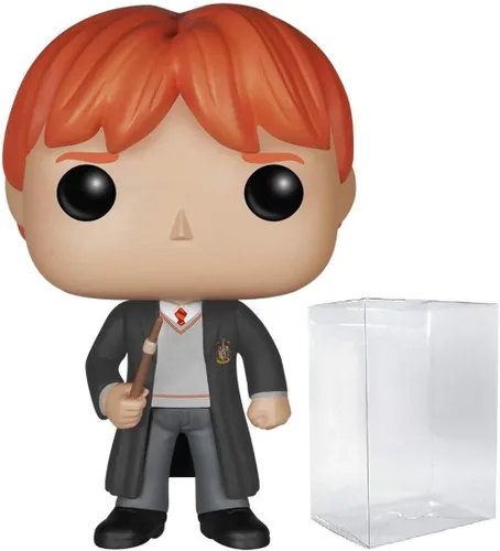 Funko Pop! Movies: Harry Potter - Figura de vinilo de Ron Weasley #02 (incluye funda protectora de caja pop)