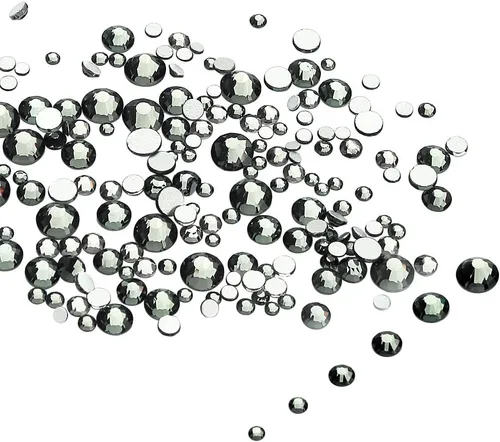 Miniatura 16 de LolliBeads Piedras redondas de resina para uñas con parte trasera plana y cristales acrílicos.