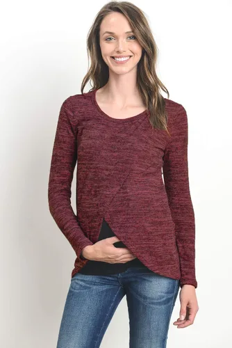 Miniatura 5 de HELLO MIZ Suéter de maternidad para mujer, fabricado en Estados Unidos