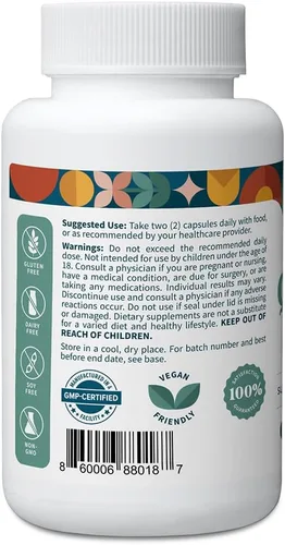 Miniatura 2 de Pattern Wellness Suplemento de quercetina con bromelina, función inmunológica y apoyo a la salud celular, antioxidante y bienestar de todo
