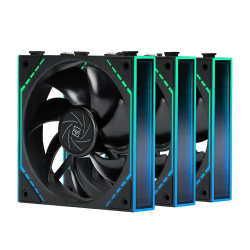 Miniatura 4 de Thermalright TL-M12QR - Ventiladores de caja inversa de 4.724 in, 1500 RPM, 47.6 CFM, 1 paquete Flujo de aire inverso, cadena margarita PWM/ARGB