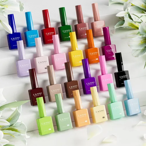 Miniatura 6 de CANNI CC1 - Juego de 30 unidades de esmalte de uñas en gel sin hema, 9ML, kit de esmalte de uñas en gel de color negro, rosa, nude, rojo, azul