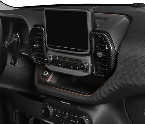 Miniatura 7 de RT-TCZ Kit de anillo de decoración de aire de fibra de carbono, accesorios interiores para Ford Bronco Sport 2021 2022