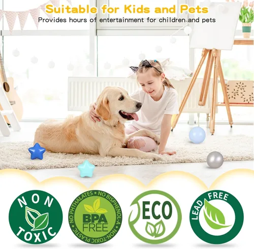 Miniatura 6 de TRENDPLAY Pelotas de Plástico para Pozos de Pelotas de 2.2 Pulgadas, Paquete de 50 100 200 500 Pelotas Huecas, Perfectas para Piscinas de Bebés