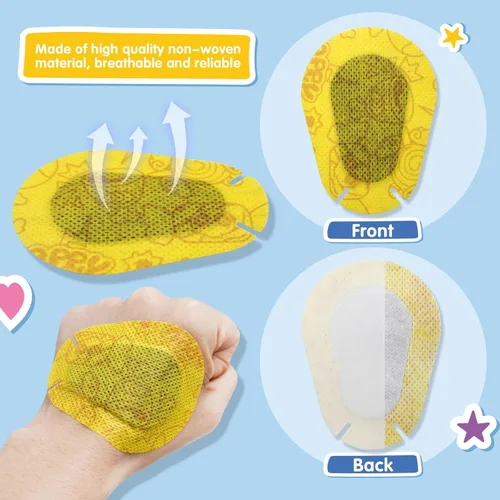 Miniatura 4 de 90 parches adhesivos para los ojos para niños, adolescentes, almohadillas adhesivas desechables para niños y niñas