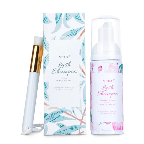 Miniatura 18 de ACTROL Limpiador de extensiones de pestañas Cherry Blossom 2L Natural Lash Extension Shampoo Professional Eyelid Foaming Cleanser Parabenos &