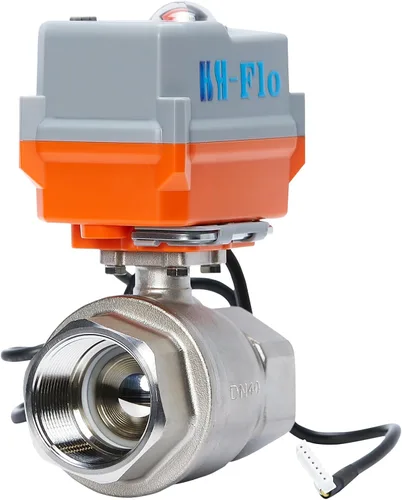 Miniatura 7 de 2 vías 1/2 "DN15 24VAC/DC 4-20mA/0-20mA Actuador proporcional de acero inoxidable Control de modulación integral Válvula de bola motorizada
