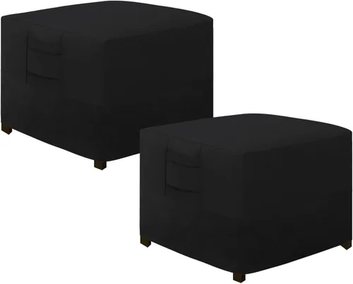 Miniatura 25 de Easy-Going Funda otomana para exteriores, funda impermeable para otomana de patio, funda resistente para muebles de exterior con asas acolchadas