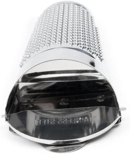 Miniatura 3 de Fox Run Rallador de nuez moscada de cono de acero inoxidable, 5.5" con almacenamiento plateado