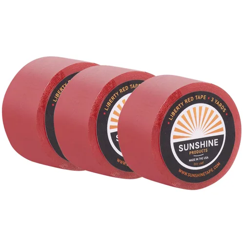 Miniatura 20 de Sunshine Tape Paquete de 3 rollos de cinta adhesiva para peluca, 3/4 pulgadas x 36 yardas, doble cara, grado médico, cinta de tupé y peluca