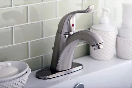 Miniatura 5 de Kingston Brass KB6408YL - Grifo de baño de una sola manija de 4 pulgadas, níquel cepillado