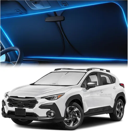 Miniatura 39 de Parasol para parabrisas para Honda Civic 2022 2023 2024 2025 2026 – Tecnología innovadora sin paso de luz, recorte para espejo, bloquea el 99%