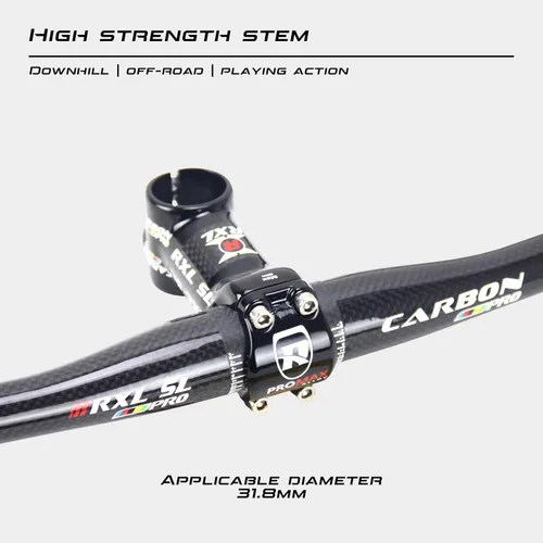 Miniatura 5 de RXL SL MTB Stem 31.8, manillar de fibra de carbono, 6 grados -60/70/80/90/100/110/120 mm
