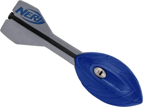 Nerf Vortex Aero Howler - Pelota de espuma – Fútbol clásico de larga distancia – Cola optimizadora de vuelo – Agarre de mano – Diversión en Azul