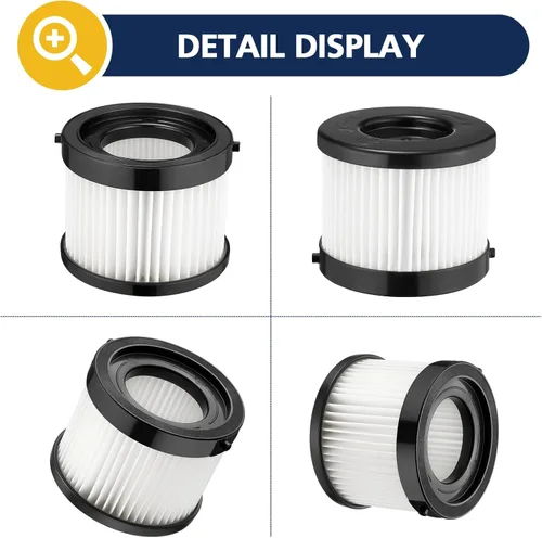 Miniatura 9 de Cabiclean Filtro seco HEPA de repuesto compatible con Milwaukee 49-90-0160, 49-90-1951, apto para aspiradora compacta 0882-20 M18, paquete de 2 0160