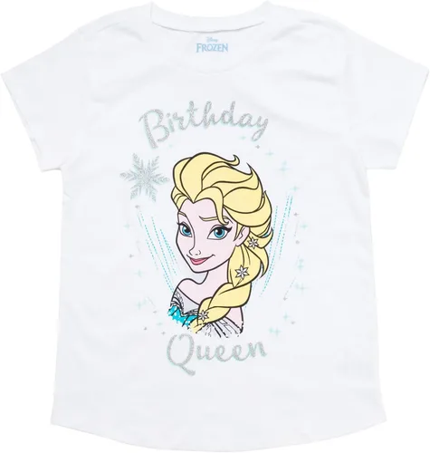 Disney Minnie Mouse Princess The Little Mermaid Moana Lilo & Stitch Frozen Elsa - Camiseta de cumpleaños para niñas pequeñas y grandes