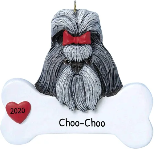 Miniatura 47 de Adornos de Navidad personalizados para perros 2024 – Adornos navideños de hueso de perro Husky para amantes de los perros, adorno de primera Navidad