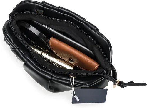 Miniatura 6 de CHARMING TAILOR Bolso tipo sobre elegante de cuero vegano suave con pliegues de PU para mujer