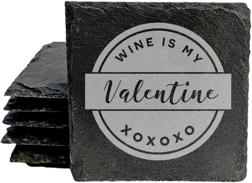 Miniatura 25 de Wine Not? Hilarious Drinking Wine is My Hobby Slate Coasters - Round Slate - Set of 8 Drinking Wine is Not My Habit