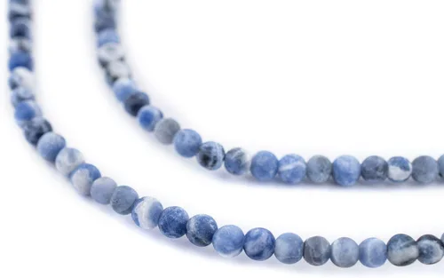 Miniatura 72 de The Bead Chest Cuentas de Jade Blanco Mate Redondas (8mm): Piedra Preciosa Orgánica Redonda Esférica de Energía con Poder de Sanación para Hacer