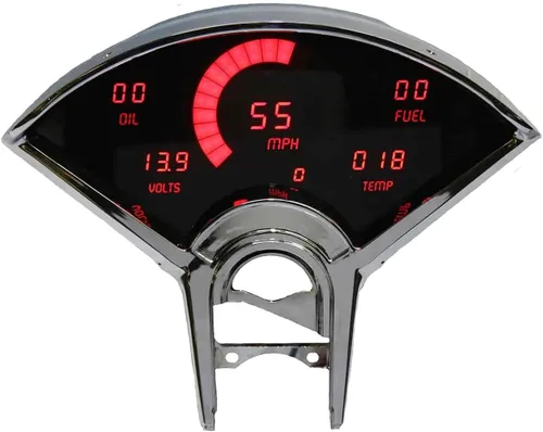 Miniatura 2 de Chevrolet Bel-air Digital Dash 1955-1956 Rojo LED Intellitronix DP1101R