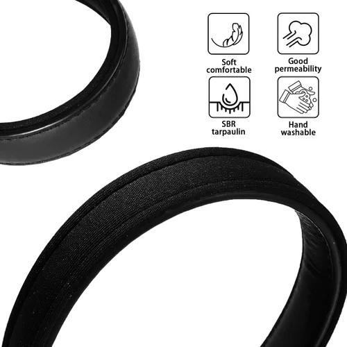 Miniatura 7 de Lmlpt Collar de cuero para perro, suave, acolchado, resistente, resistente, cómodo collar básico para mascotas con hebilla de metal ajustable a