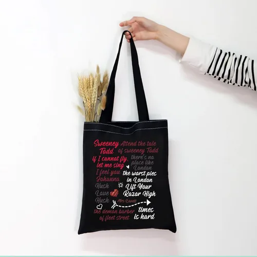 Miniatura 7 de Sweeney Todd Bolso de mano Sweeney Todd Musical Tote Sweeney Todd Merch Merch Sweeney Todd Cita
