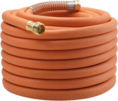 Miniatura 16 de Wiseflow Leader Hose Manguera de agua resistente de 3 x 5/8 pulgadas con accesorios de latón macho a hembra, extensor de manguera corta para carrete