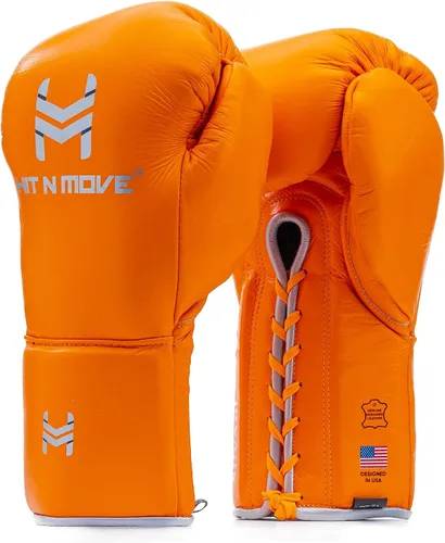 Miniatura 12 de HIT N MOVE Süvari - Guantes de boxeo de crin con , guantes de boxeo con cordones para hombre, equipo de boxeo, guantes de MMA para hombre, guantes