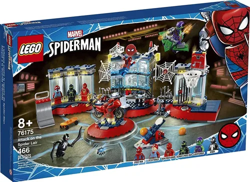 Miniatura 8 de LEGO Marvel Spider-Man Attack on The Spider Lair 76175 - Juguete de construcción genial, con la sede de Spider-Man; incluye Spider-Man, Duende Verde