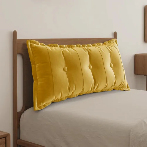 Miniatura 15 de WOWMAX Almohada rectangular para cabecero, almohada para respaldo de cama, almohada para sentarse en la cama, almohada de apoyo para la espalda