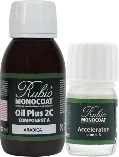 Miniatura 67 de Rubio Monocoat Tinte y acabado para madera de 650 pies cuadrados - Niebla Oil Plus 2C Aceite de linaza de secado rápido, ecológico