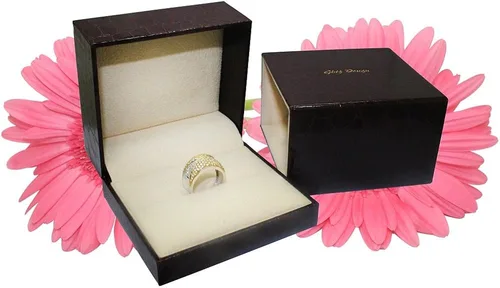 Miniatura 5 de Anillo de diamante negro de corte marquesa, oro de 14 quilates, 1,50 quilates