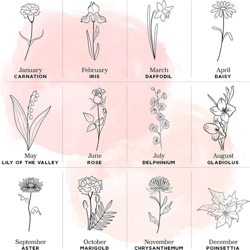 Miniatura 3 de Joyero de cuero personalizado con nombre y mes de la flor de nacimiento, regalos de cumpleaños para mujeres, estuche de viaje de joyería Negro