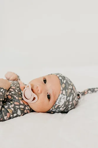 Miniatura 3 de Copper Pearl Baby Beanie Hat Top Knot