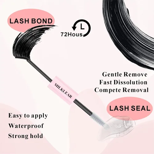 Miniatura 2 de Lash Bond and Seal, 2-in-1 Cluster Lash Glue for DIY Lash Extensions, Long-Lasting Waterproof Lash Adhesive, Strong Hold, Quick Dry, Gentle for
